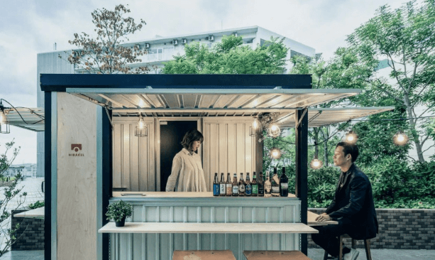 対面型コンテナカフェ